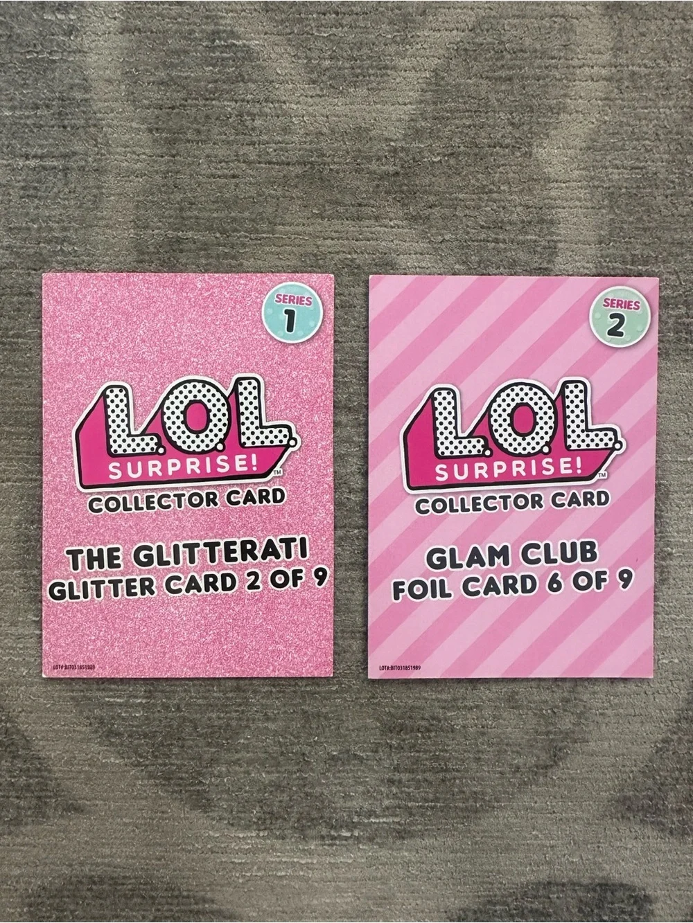 L.O.L Surprise! (2) Collector Cards
